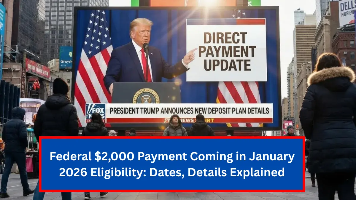 Federal 2,000 Payment Coming in January 2026 Eligibility Dates, Details Explained