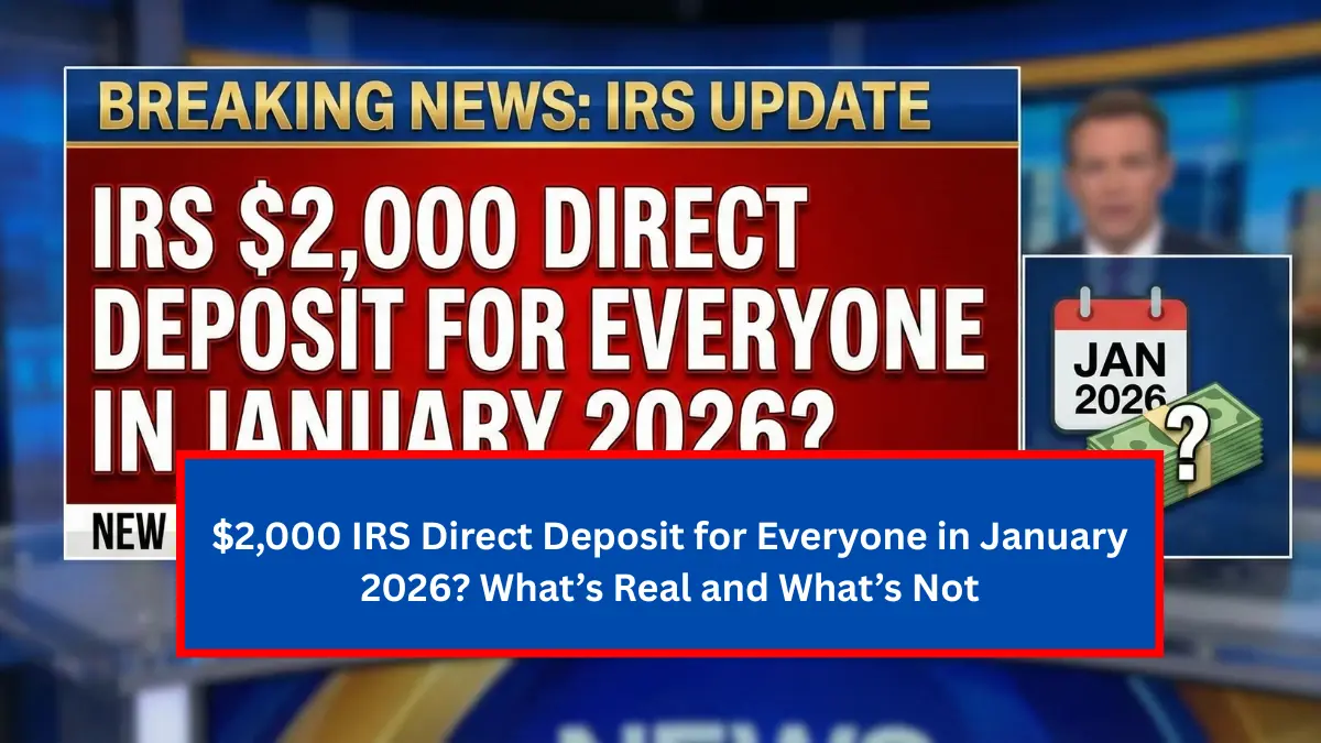 $2,000 IRS Direct Deposit for Everyone in January 2026