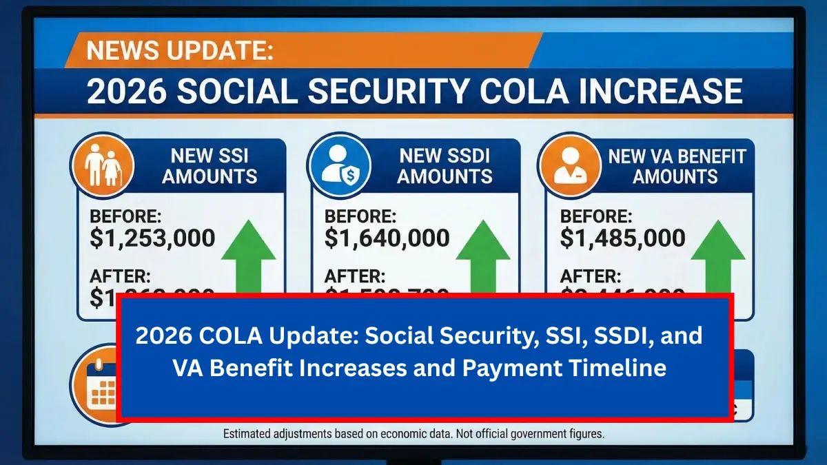 2026 COLA Update: Social Security, SSI, SSDI, and VA Benefit Increases and Payment Timeline