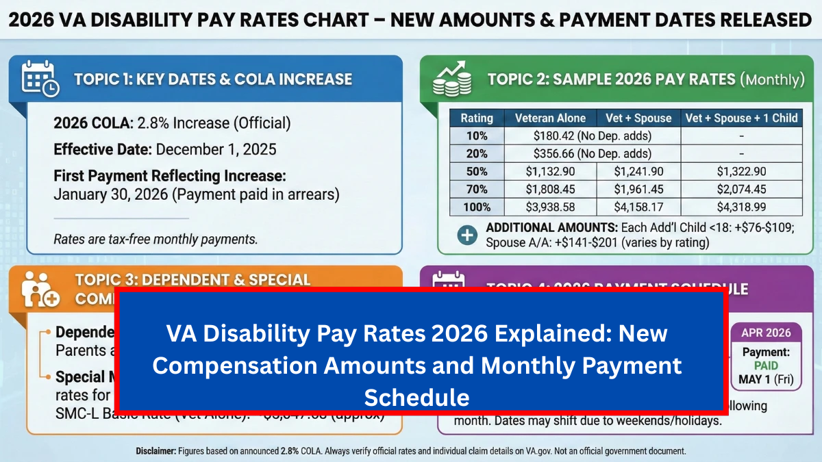 VA Disability Pay Rates 2026 Explained