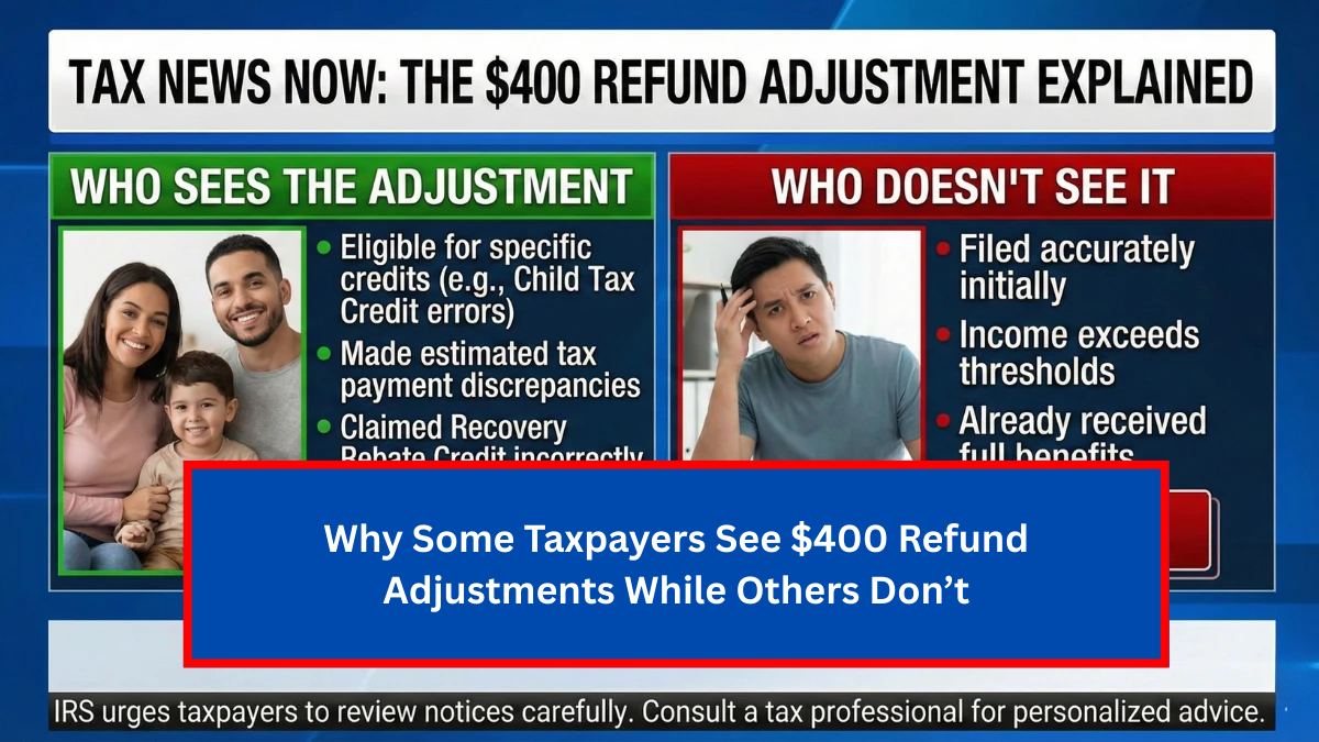 Why Some Taxpayers See $400 Refund Adjustments While Others Don’t