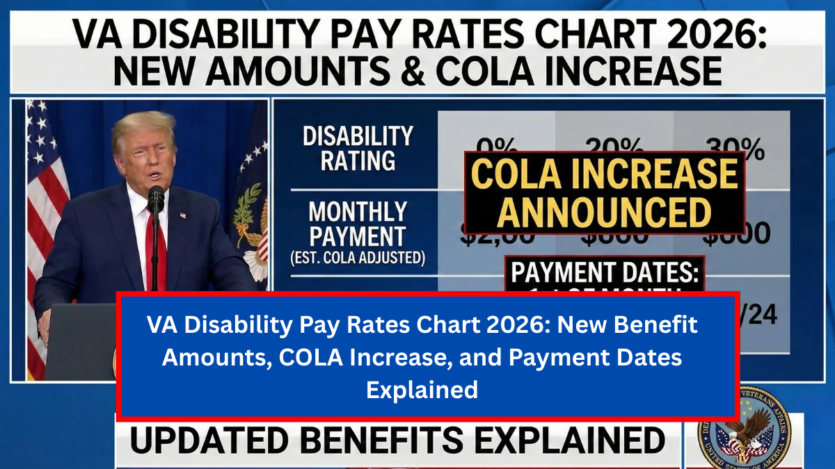 VA Disability Pay Rates Chart 2026