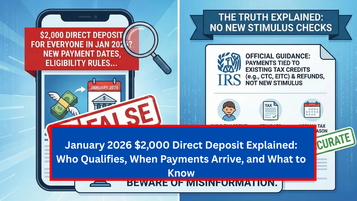 January 2026 $2,000 Direct Deposit Explained