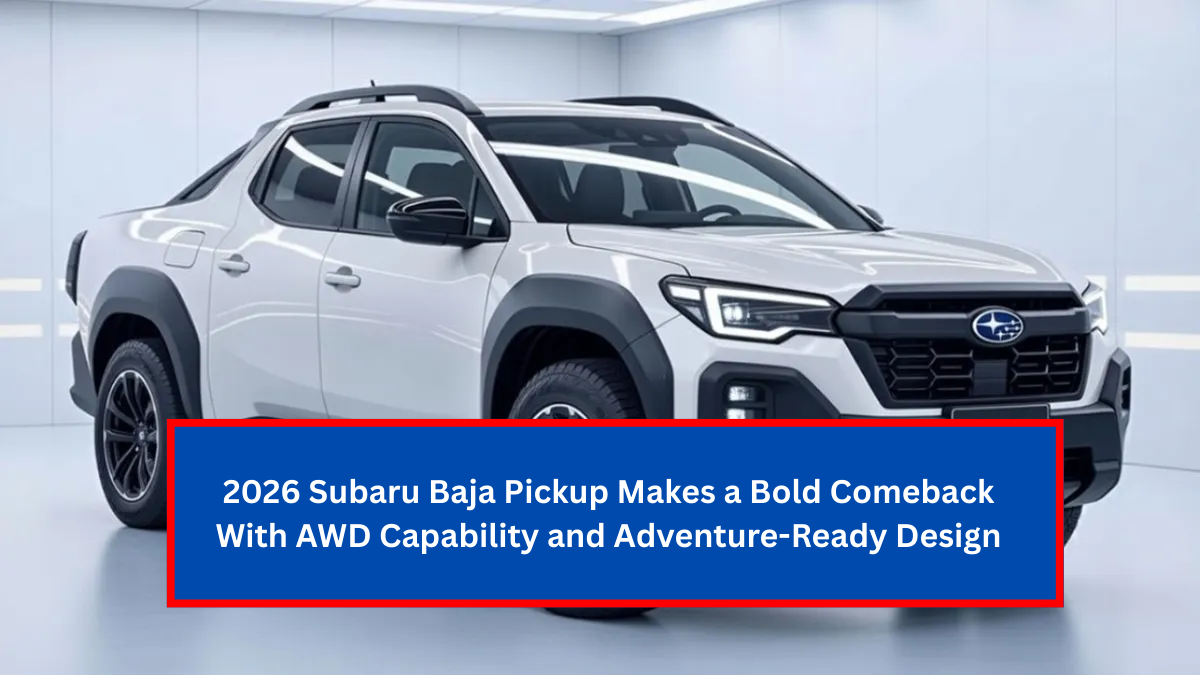 2026 Subaru Baja Pickup Makes a Bold Comeback With