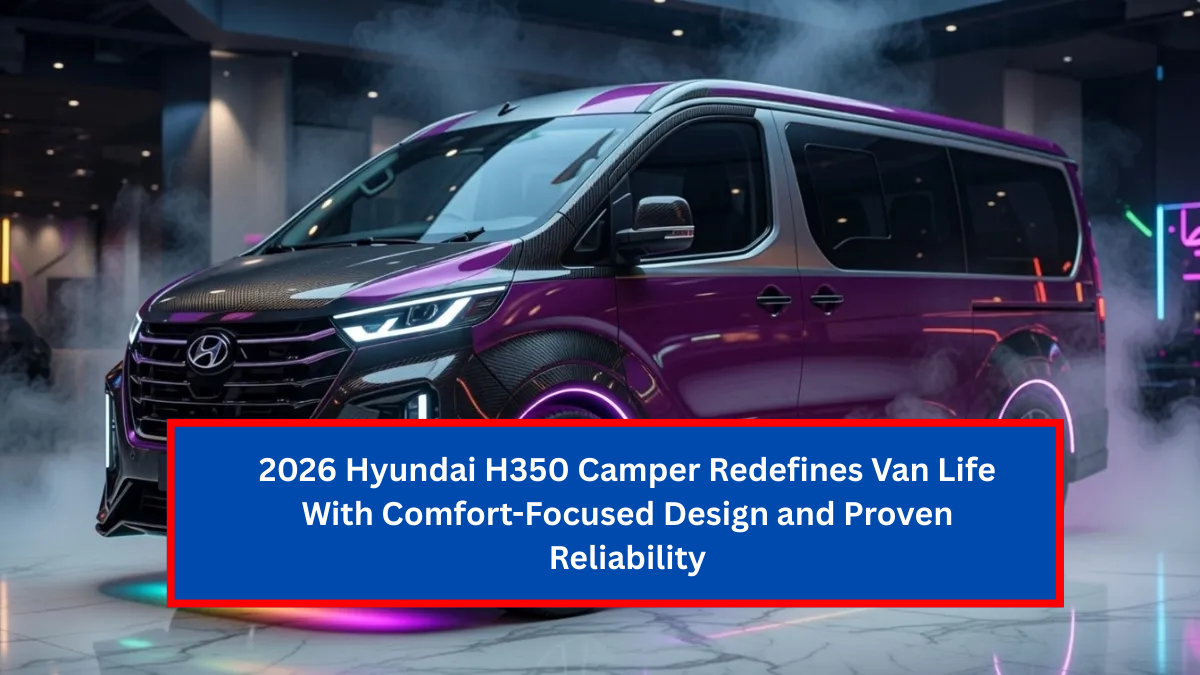 2026 Hyundai H350 Camper Redefines Van Life With Comfort